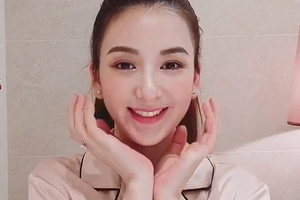 方媛粉色家居服出镜赚奶粉钱秀大钻戒