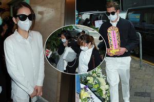 郭富城母亲设灵仪式举行手捧灵位现身