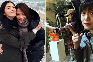 姚晨晒照为经纪人庆生 两人亲密拥抱同框灿笑