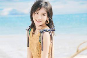 谢娜海风写真大片曝光笑容灿烂清新甜美