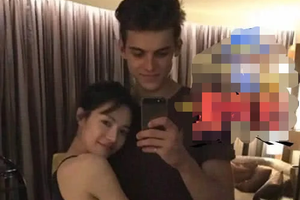 钟楚曦与俄罗斯帅哥亲密照曝光