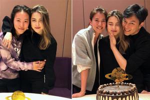 香港名媛生日 闺蜜窦靖童到场张智霖夫妇素颜出镜