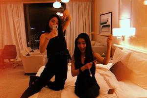 李连杰小女儿为姐姐庆20岁生日