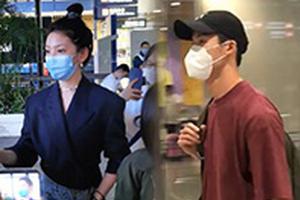 许光汉章若楠抵达厦门二人新片将开拍