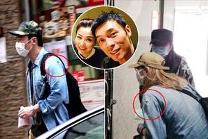 许志安穿与郑秀文同件破洞外套被拍