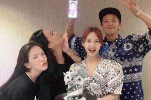 杨丞琳庆生照获好友簇拥 与前男友被指穿情侣装