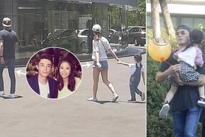 网友偶遇霍建华一家林心如牵女儿手逛街