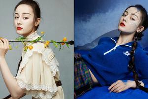 好绝！迪丽热巴金属环编发又美又飒