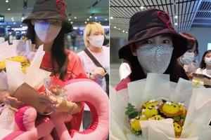 粉丝送张雨绮巨型钻戒大喊“c位出道”