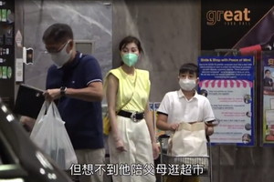 李嘉欣许晋亨十指相扣逛超市显恩爱