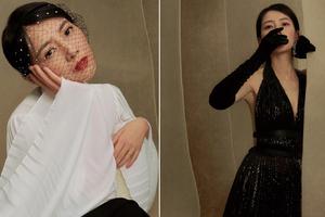 高圆圆产后复出首封小露香肩身材好