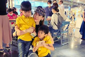 林志颖娇妻陈若仪晒双胞胎近照