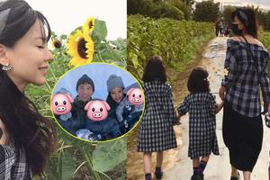 王力宏娇妻晒出游照和儿女穿同款超有爱