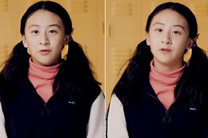 12岁森碟近照曝光眉眼堪称“女版田亮”