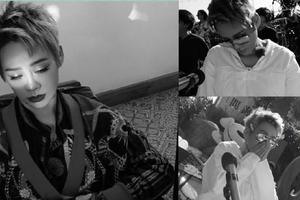 宁静晒黑白调花絮图 霸气喊话“凑合看”