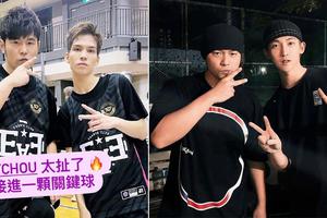 周杰伦篮球赛与队友合影零秒进球被赞