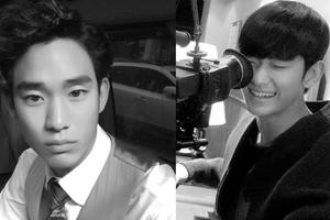 金秀贤分享《星你》旧照 爆炸卷发造型呆萌