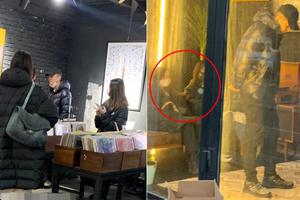 李亚鹏带小女友海哈金喜逛街买唱片