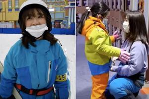 王栎鑫前妻吴雅婷独自带娃滑雪状态不错