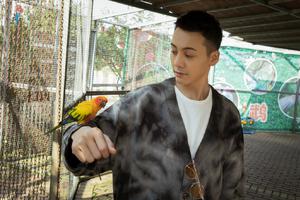 陈伟霆晒与小动物亲密合影画风可爱