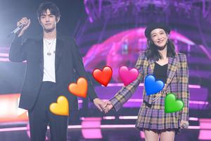 宋茜宋威龙跨年晚会彩排台上共舞超甜