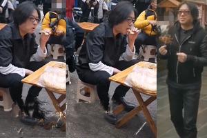 51岁高晓松被偶遇吃路边摊 暴瘦后颜值逆袭