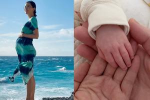 陈法拉晒一家三口牵手照宣布生女