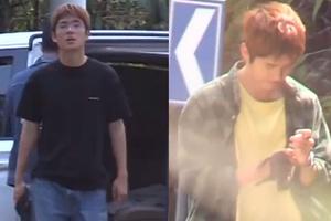 刘昊然新片路透图曝光染发骑摩托