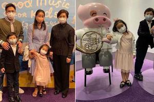 霍启刚郭晶晶带儿女听音乐会