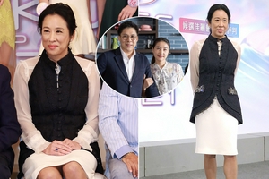 郭晶晶婆婆朱玲玲亮相港姐竞选评委见面会