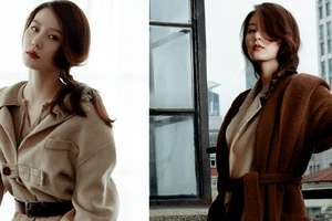 刘诗诗初秋气质大片微卷长发优雅慵懒