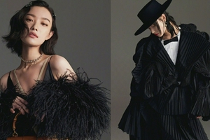 倪妮酷飒礼帽造型演绎优雅复古风情