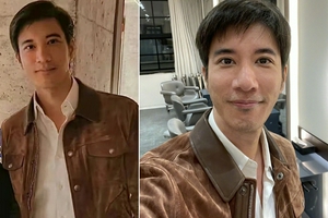 王力宏剪短头发气质清爽状态好