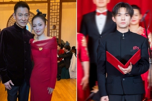 众星出席新春茶话会 刘德华张韶涵等表演