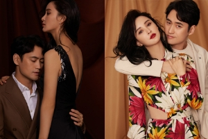 张歆艺袁弘情人节封面大片释出 穿情侣装亲密搂抱