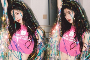 鞠婧祎复古甜辣风大片秀精致下颚线