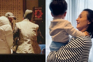 罕见秀恩爱！朱丹带子女探班老公周一围