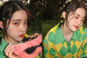 欧阳娜娜玩转鬼马可爱少女风无惧怼脸拍