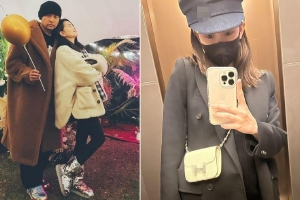 昆凌官宣怀三胎后首晒正面照孕肚明显