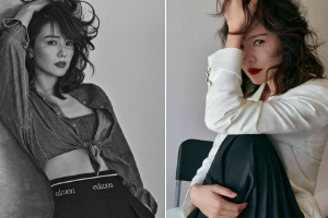 高圆圆黑白大片曝光风情万种 小露蛮腰性感有魅力