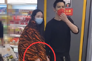 向佐夫妇甜蜜逛超市 郭碧婷腰身圆润疑似又有孕