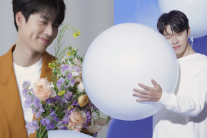 玄彬婚后写真手持鲜花帅气又浪漫