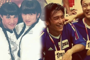 陈奕迅谢霆锋女装同框旧照又怪又可爱