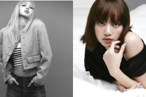 LISA穿露脐短装秀马甲线小蛮腰复古时髦