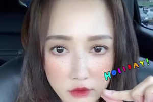 陈乔恩Alan婚后与老公外出自驾游