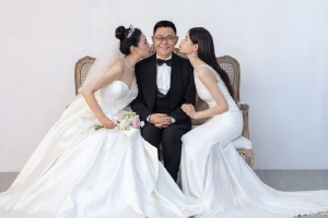 沈梦辰晒全家福为妈妈庆生 帮她完成穿婚纱的心愿