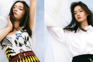 林允夏日轻纱大片简约造型出镜利落随性