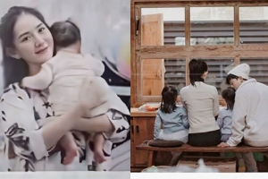 谢娜新书公开小女儿百天照