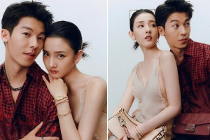 宋祖儿许光汉七夕大片相互依偎眼神缱绻