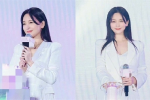 金莎新冠痊愈后首亮相 穿白色西装气质佳